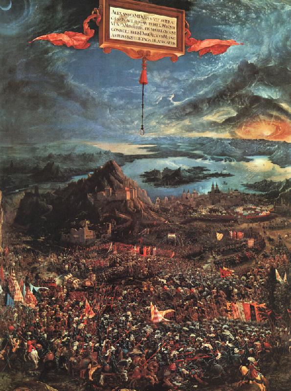 Albrecht Altdorfer The Battle of Alexander Sweden oil painting art